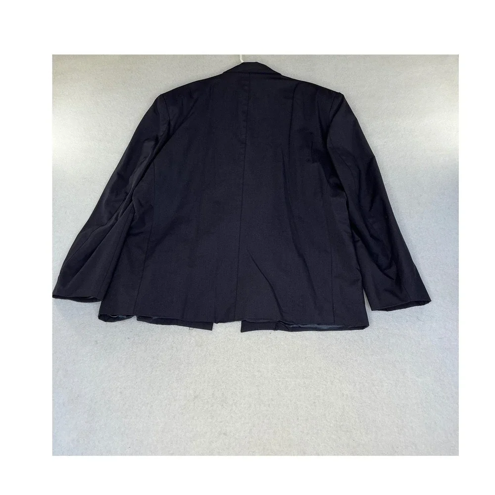 Georges Garat Blazer Mens L Navy Blue French Designer Two Button Suit Jacket
